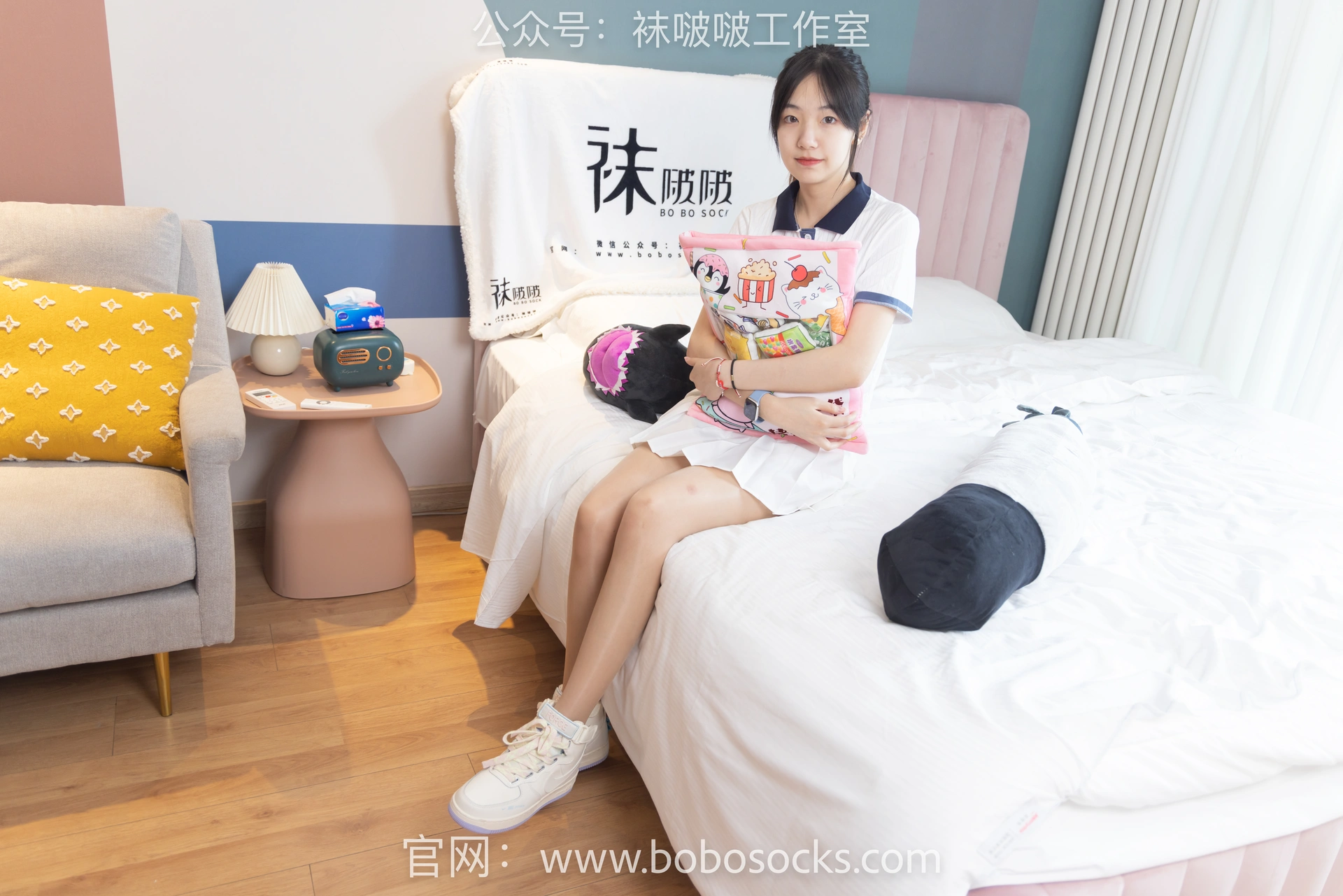 [BoBoSocks袜啵啵]NO.096 小甜豆-板鞋、白棉袜、油亮肉丝 2