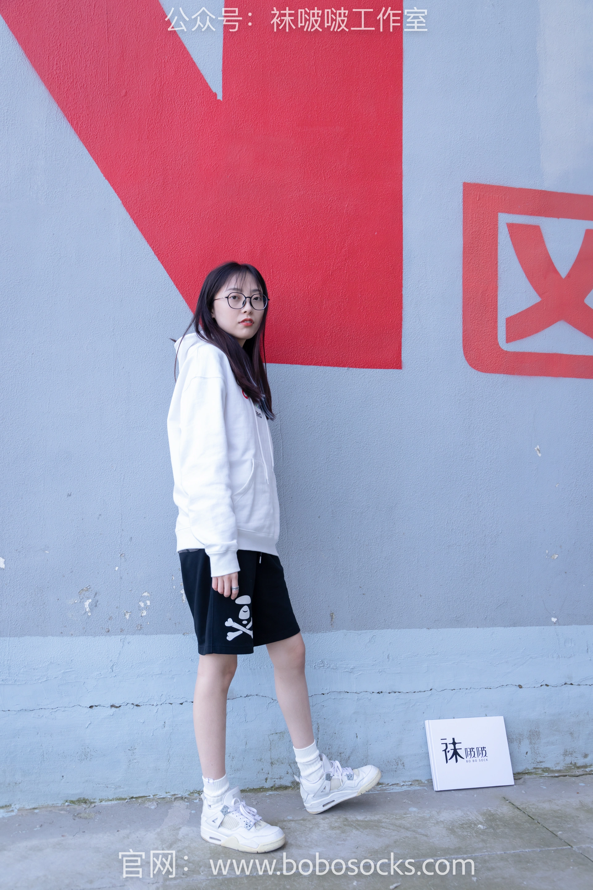 [BoBoSocks袜啵啵]NO.103 稚予-AJ篮球鞋、白棉袜、裸足 2